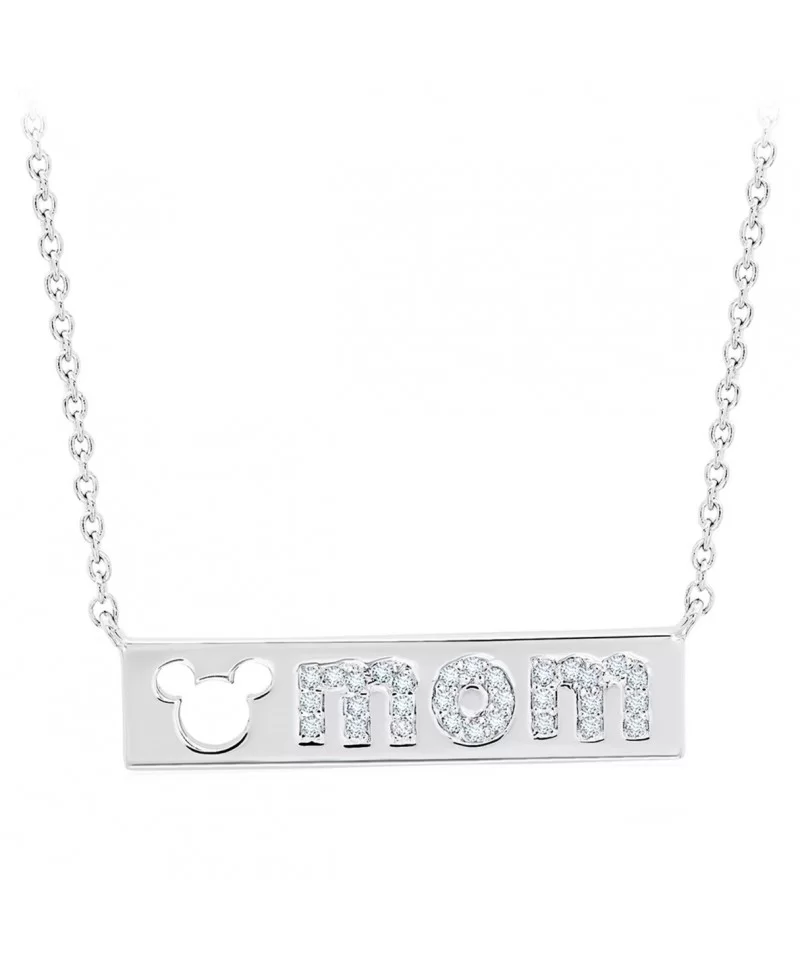 Mickey Mouse ''Mom'' Bar Necklace by CRISLU $30.00 ADULTS