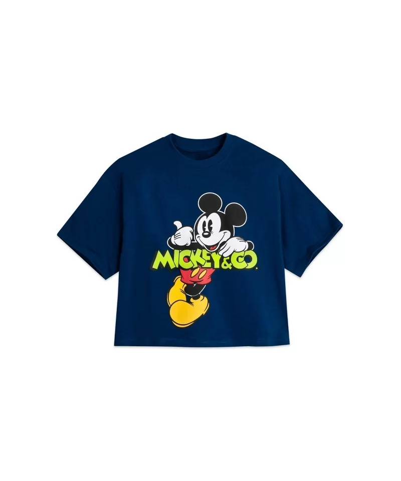 Mickey Mouse T-Shirt for Women – Mickey & Co. – Navy $5.54 WOMEN