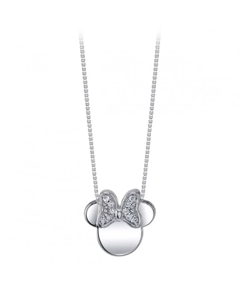 Minnie Mouse Icon Sapphire Pendant Necklace $33.46 ADULTS