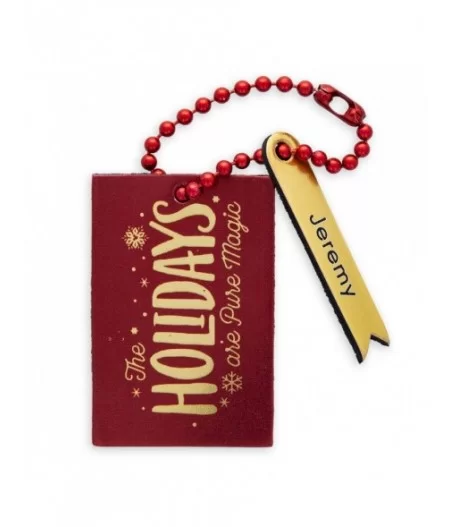 ''The Holidays Are Pure Magic'' Leather Luggage Tag – Personalizable $4.03 ADULTS