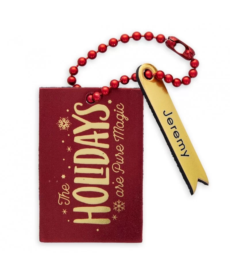 ''The Holidays Are Pure Magic'' Leather Luggage Tag – Personalizable $4.03 ADULTS