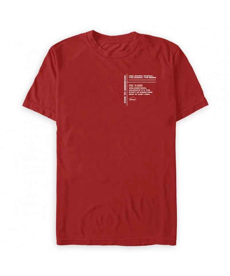 High School Musical: The Musical: The Series Log Line T-Shirt for Adults – Disney+ Day $8.40 MEN