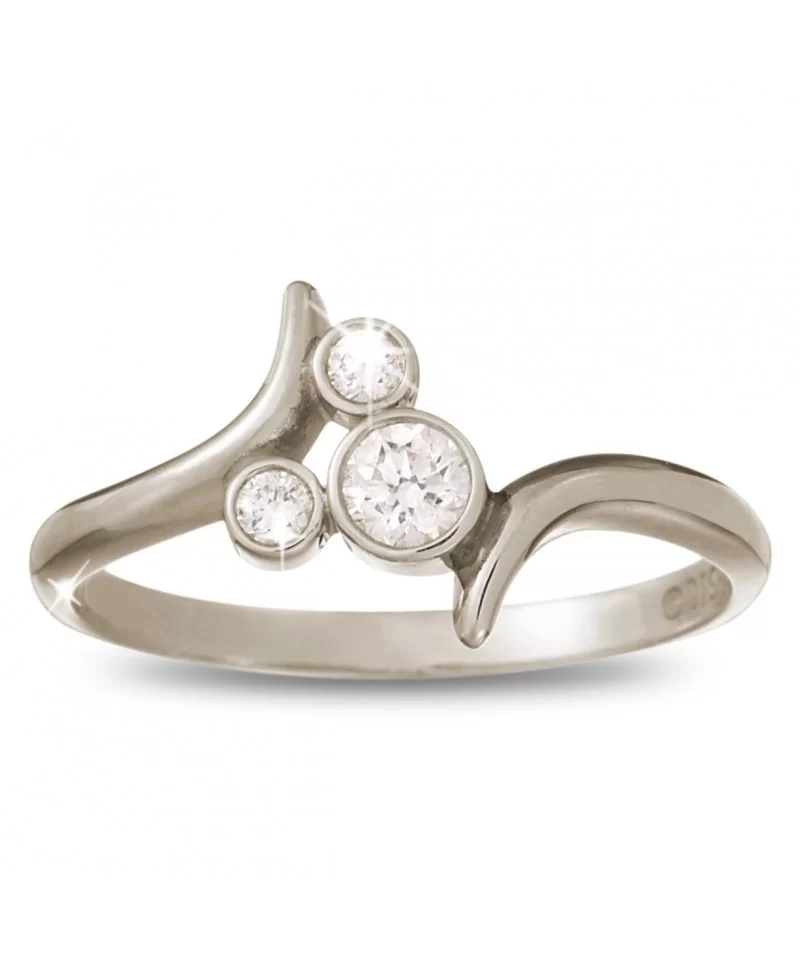 Diamond Mickey Mouse Bypass Ring – 14K White Gold $316.80 ADULTS