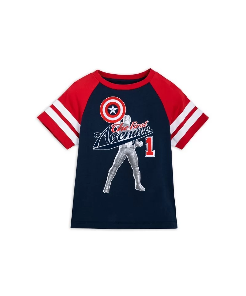 Captain America Athletic T-Shirt for Kids $4.77 GIRLS