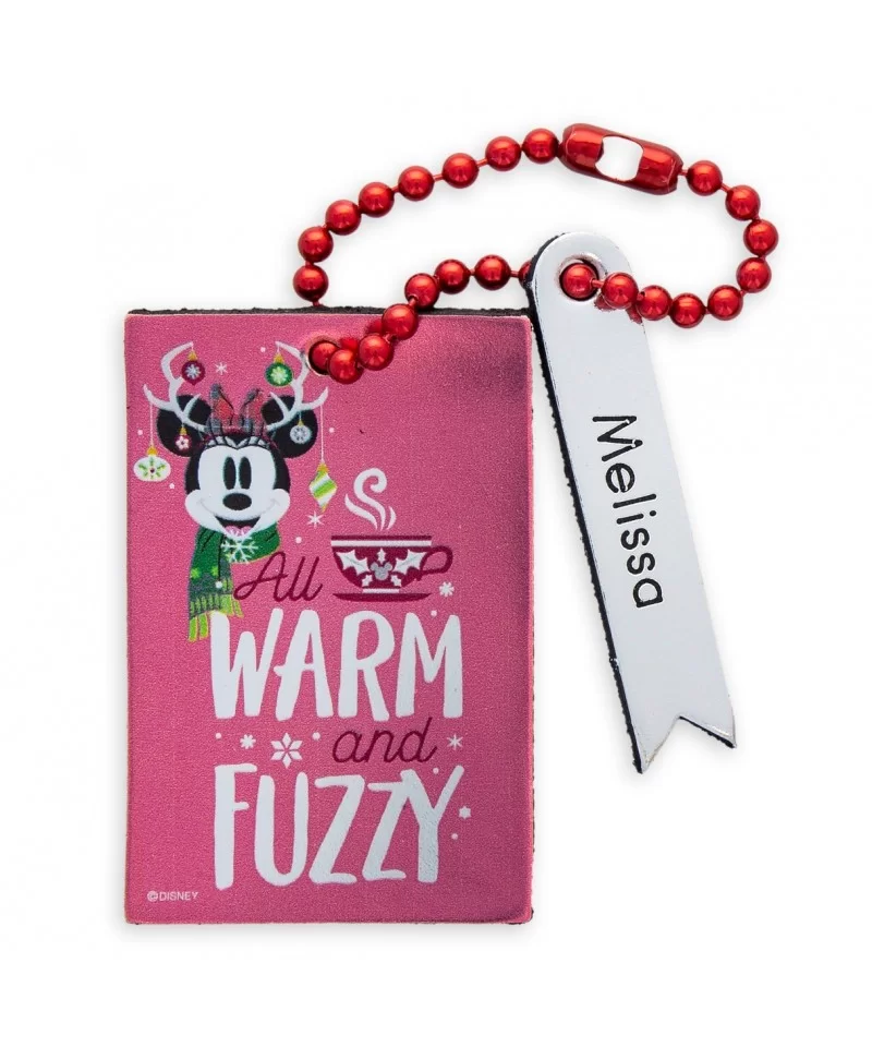 Santa Minnie Mouse Leather Luggage Tag – Personalizable $4.14 ADULTS