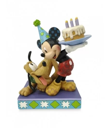 Mickey Mouse and Pluto ''Happy Birthday Pal!'' Figure by Jim Shore $19.20 COLLECTIBLES