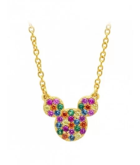 Mickey Mouse Rainbow Icon Necklace by CRISLU $25.84 ADULTS