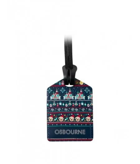 Mickey Mouse and Friends Holiday Bag Tag by Leather Treaty – Personalized $4.34 KIDS