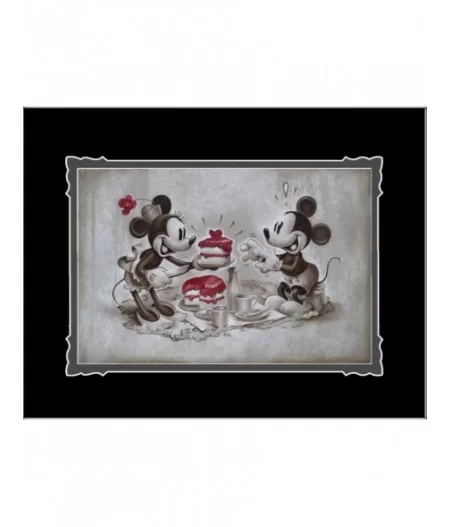 Mickey and Minnie Mouse ''The Way to His Heart'' Deluxe Print by Noah $13.59 HOME DECOR