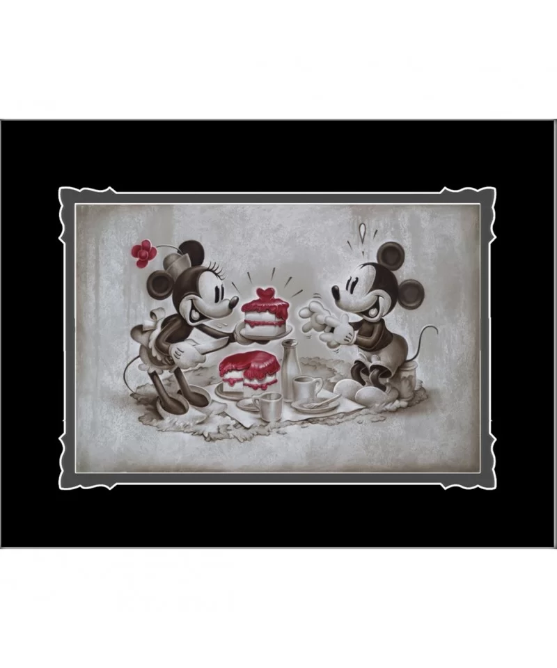 Mickey and Minnie Mouse ''The Way to His Heart'' Deluxe Print by Noah $13.59 HOME DECOR