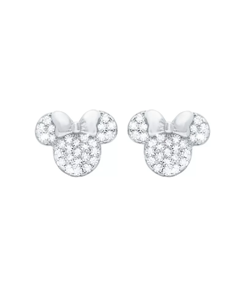 Minnie Mouse Icon Stud Earrings by CRISLU $32.68 ADULTS