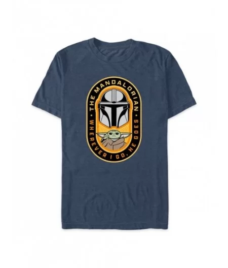 Star Wars: The Mandalorian ''Wherever I Go He Goes'' T-Shirt for Adults $9.93 WOMEN