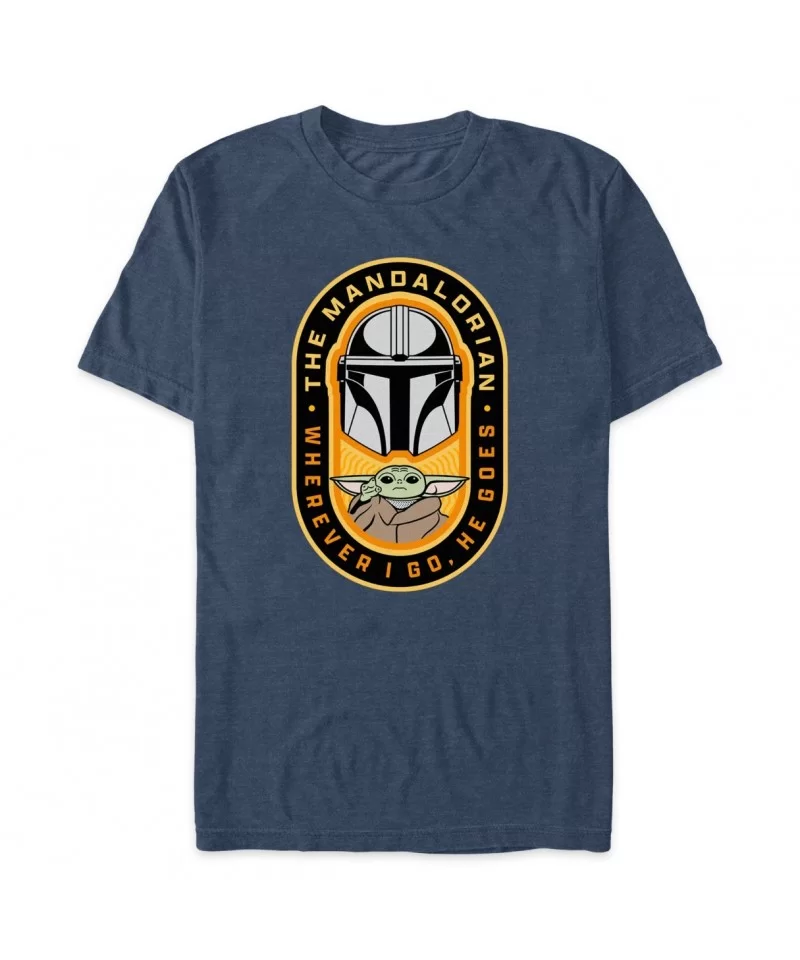 Star Wars: The Mandalorian ''Wherever I Go He Goes'' T-Shirt for Adults $9.93 WOMEN