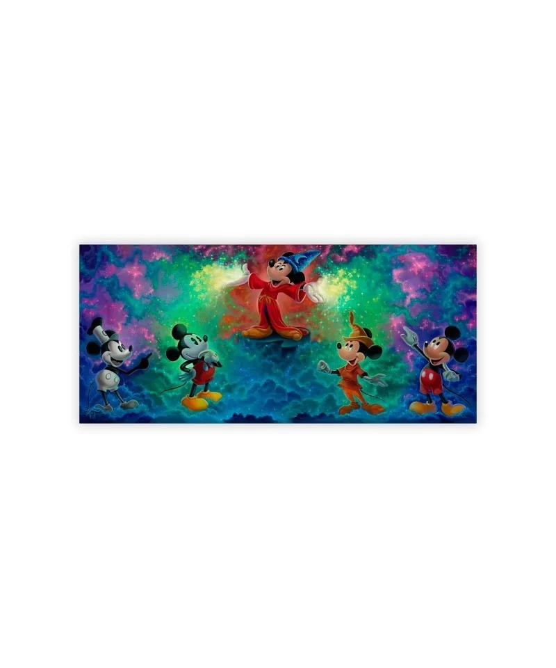 Mickey Mouse ''Mickey's Colorful History'' Giclée by Jared Franco – Limited Edition $56.40 COLLECTIBLES