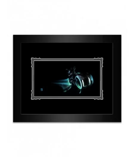 Mickey Mouse ''Mickey LightCycle'' Framed Deluxe Print by Noah $55.04 COLLECTIBLES