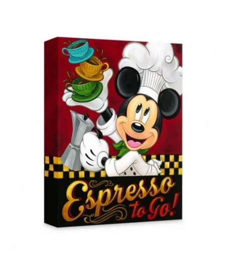 Mickey Mouse ''Espresso to Go!'' Giclée on Canvas by Tim Rogerson $59.98 COLLECTIBLES