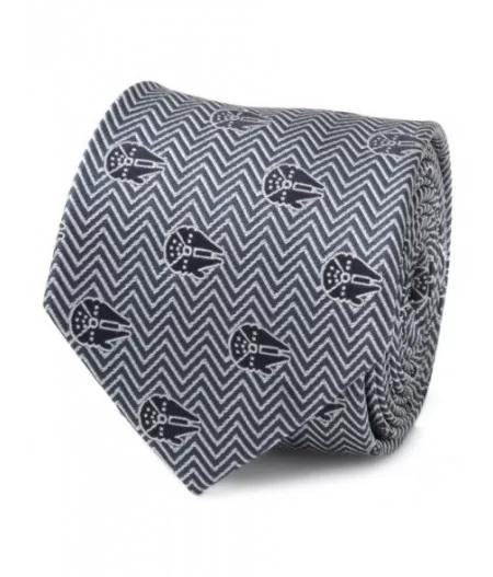 Millennium Falcon Herringbone Blue Silk Tie for Adults – Star Wars $25.48 ADULTS