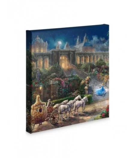 ''Clock Strikes Midnight'' Gallery Wrapped Canvas by Thomas Kinkade Studios – Cinderella $40.48 HOME DECOR