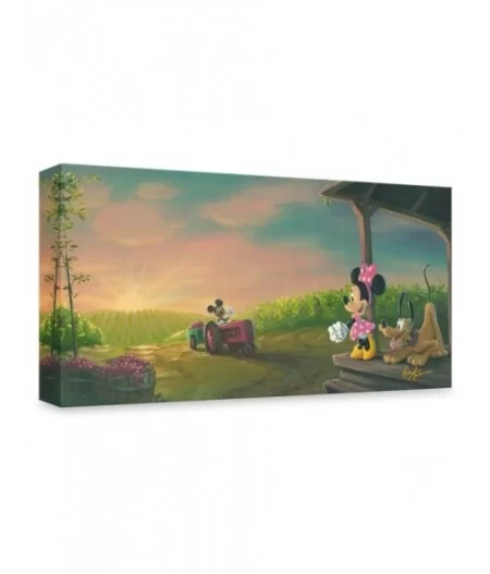 Mickey Mouse and Friends ''Vineyard Harvest'' by Rob Kaz Canvas Artwork – Limited Edition $57.60 COLLECTIBLES