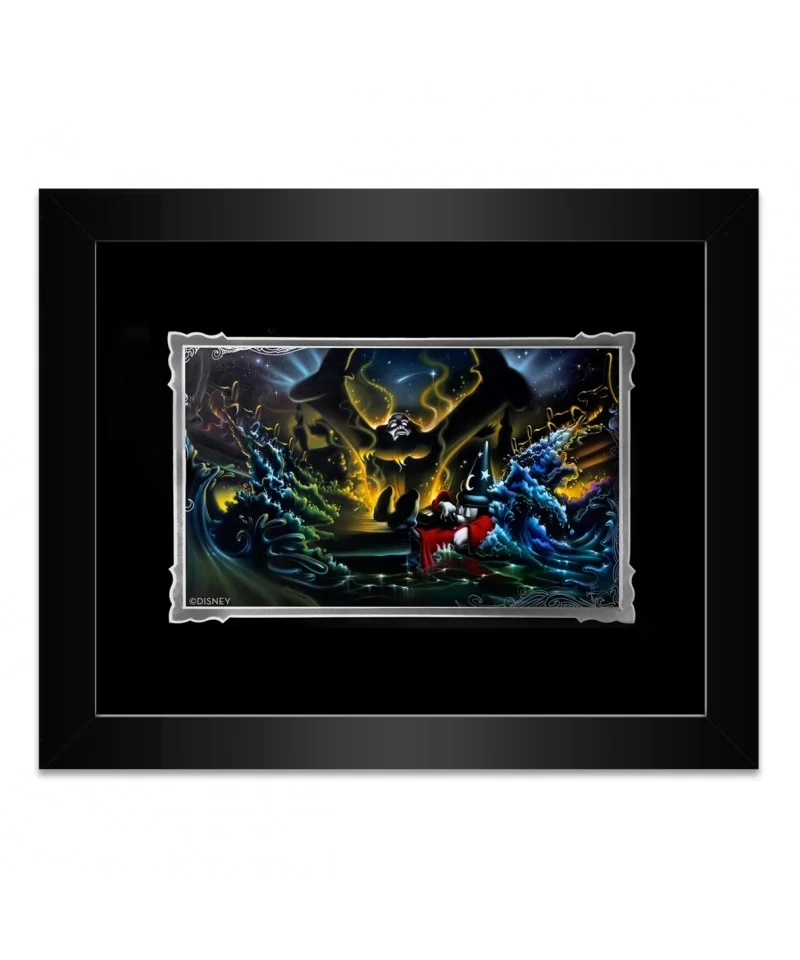 Sorcerer Mickey Mouse ''Great Flood'' Framed Deluxe Print by Noah $51.20 HOME DECOR