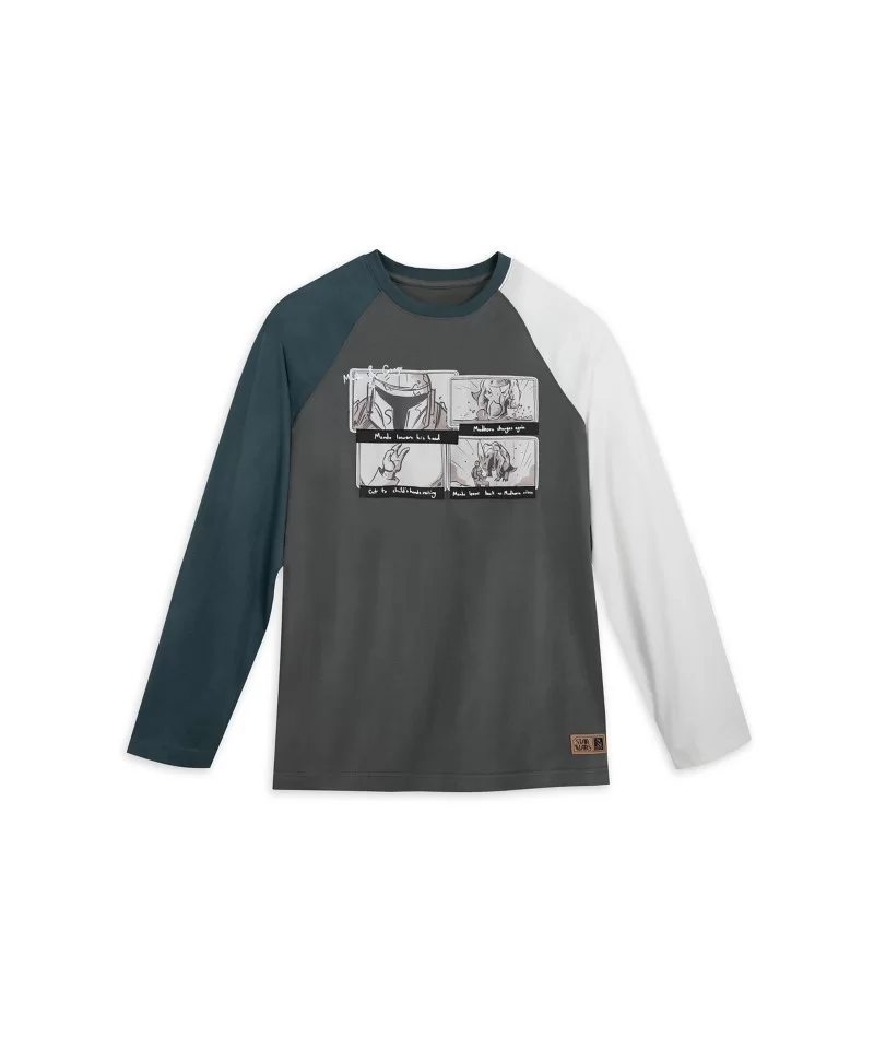 Star Wars: The Mandalorian Long Sleeve T-Shirt for Adults $9.21 MEN