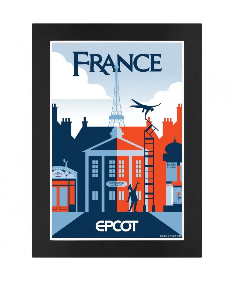 EPCOT France Pavilion Matted Print $13.12 HOME DECOR