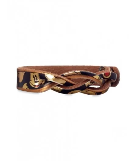 Mickey Mouse Braid Leather Bracelet – Personalizable $3.35 KIDS