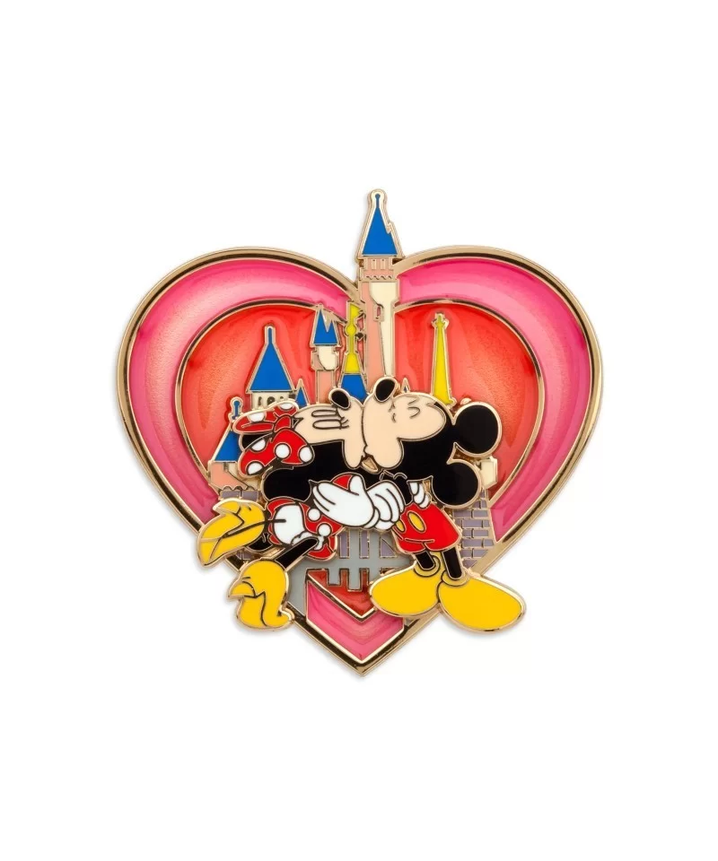 Mickey and Minnie Mouse Kissing Pin $4.57 COLLECTIBLES