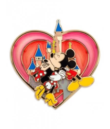 Mickey and Minnie Mouse Kissing Pin $4.57 COLLECTIBLES