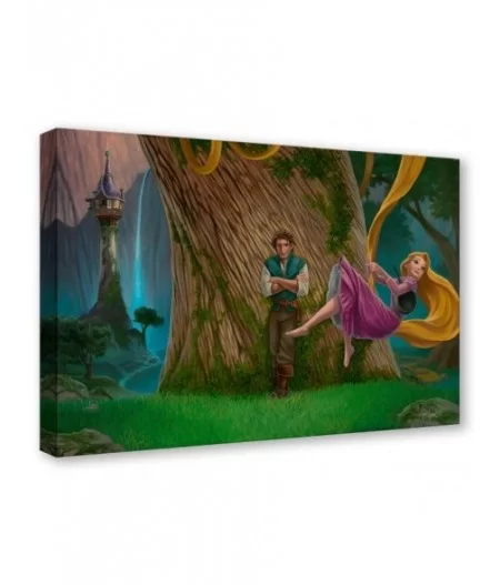 Rapunzel and Flynn ''Tangled Tree'' by Jared Franco Hand-Signed & Numbered Canvas Artwork – Limited Edition $211.20 COLLECTIBLES