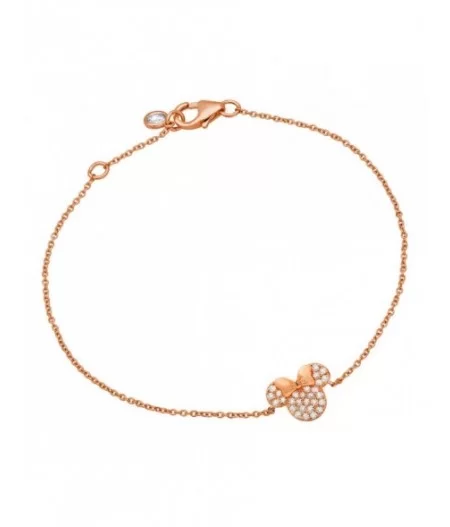 Minnie Mouse Icon Bracelet by CRISLU – Rose Gold $31.16 ADULTS