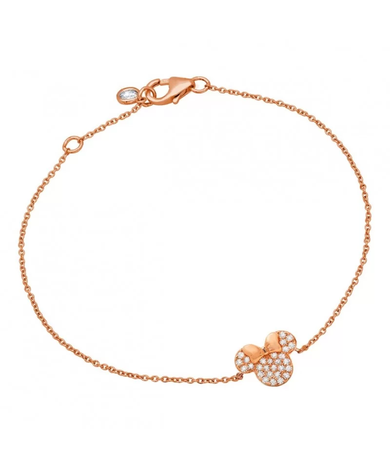 Minnie Mouse Icon Bracelet by CRISLU – Rose Gold $31.16 ADULTS