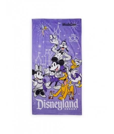 Mickey Mouse and Friends Disney100 Beach Towel – Disneyland – Personalized $11.76 BED & BATH