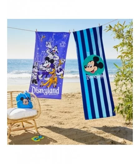 Mickey Mouse and Friends Disney100 Beach Towel – Disneyland – Personalized $11.76 BED & BATH