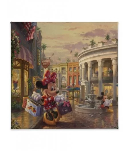 ''Minnie Rocks the Dots on Rodeo Drive'' Gallery Wrapped Canvas by Thomas Kinkade Studios $38.72 COLLECTIBLES