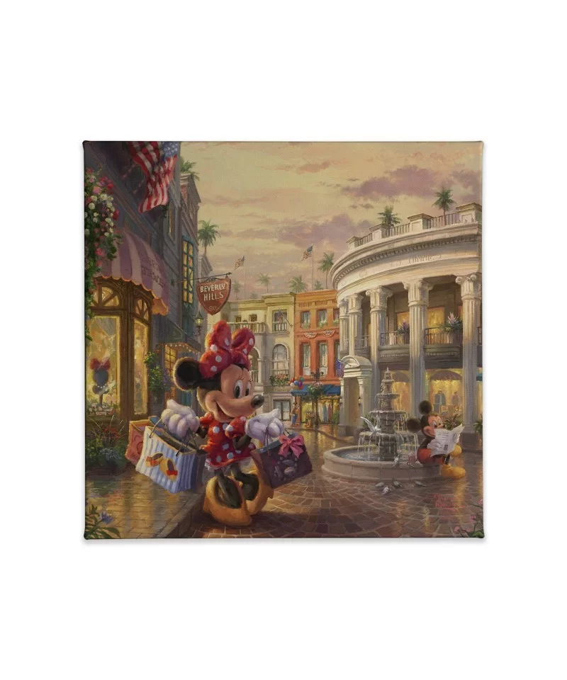 ''Minnie Rocks the Dots on Rodeo Drive'' Gallery Wrapped Canvas by Thomas Kinkade Studios $38.72 COLLECTIBLES