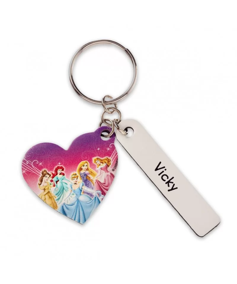 Disney Princess Heart Leather Keychain – Personalizable $3.15 ADULTS