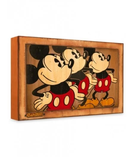 Mickey Mouse ''Three Vintage Mickeys'' Giclée by Trevor Carlton – Limited Edition $58.80 COLLECTIBLES