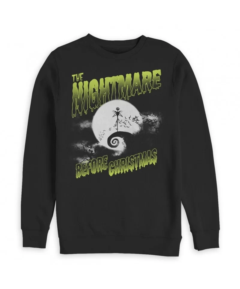 Jack Skellington Pullover Sweatshirt for Adults – The Nightmare Before Christmas $14.40 WOMEN