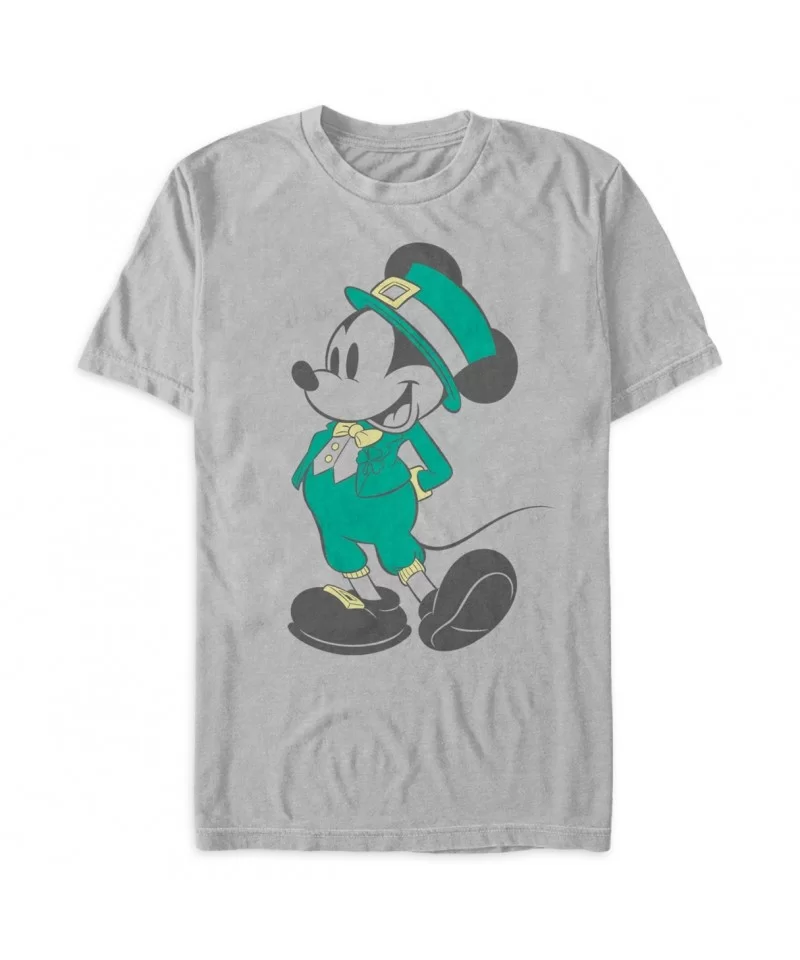 Mickey Mouse St. Patrick's Day T-Shirt for Adults $8.20 WOMEN