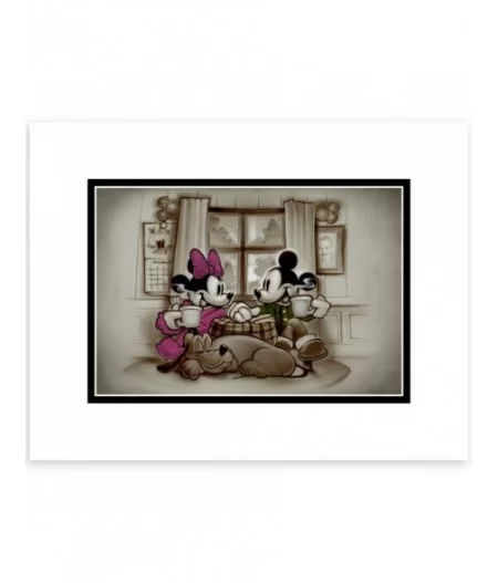 Mickey and Minnie Mouse ''Home is Where Life Makes Up Its Mind'' Deluxe Print by Noah $12.40 COLLECTIBLES