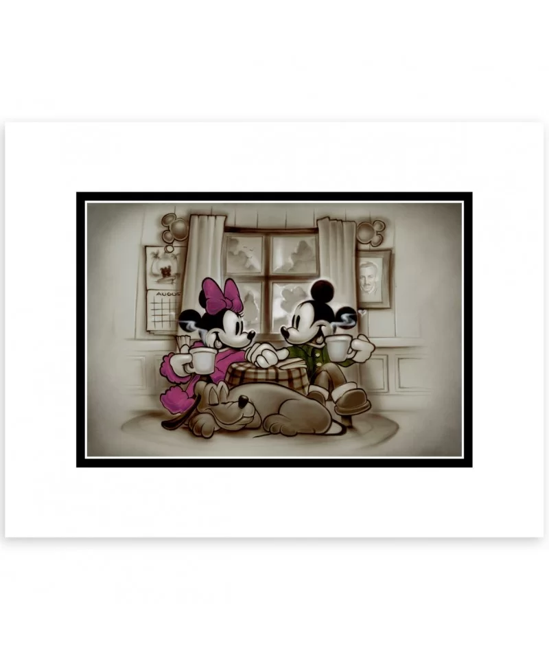 Mickey and Minnie Mouse ''Home is Where Life Makes Up Its Mind'' Deluxe Print by Noah $12.40 COLLECTIBLES