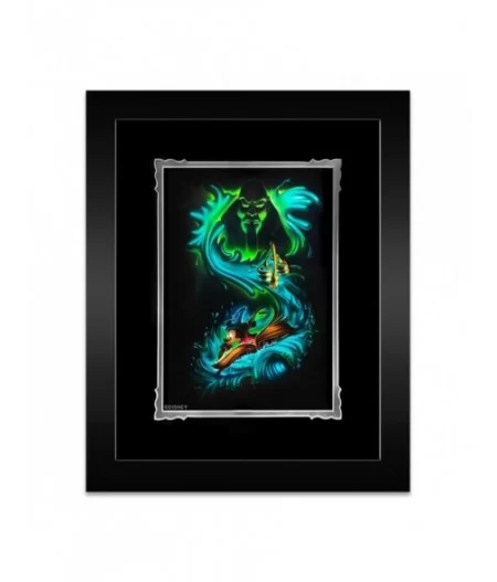 Sorcerer Mickey Mouse ''Waves of Magic'' Framed Deluxe Print by Noah $51.20 COLLECTIBLES