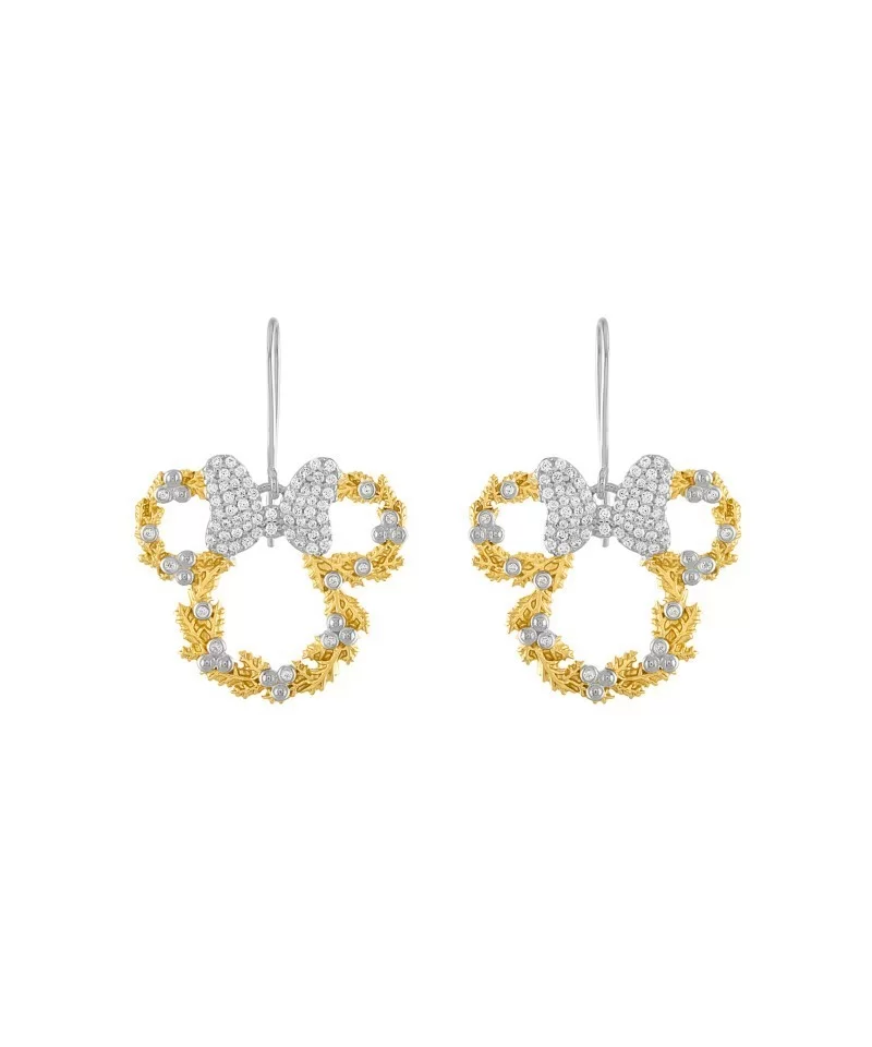 Minnie Mouse Snowflake Earrings by Rebecca Hook $60.20 ADULTS