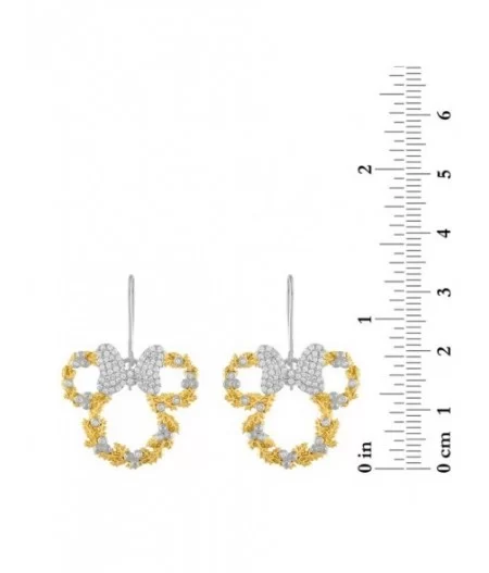 Minnie Mouse Snowflake Earrings by Rebecca Hook $60.20 ADULTS