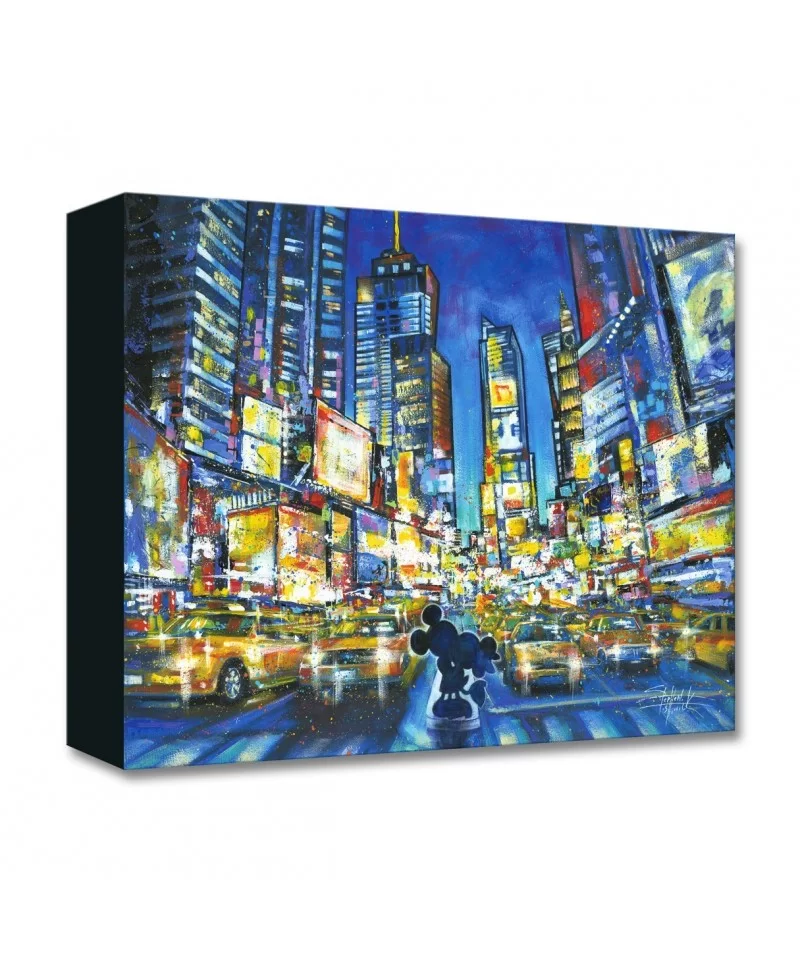 Mickey and Minnie Mouse ''You Me and the City'' Giclée on Canvas by Stephen Fishwick $59.98 HOME DECOR