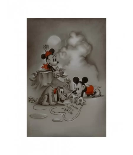 Mickey and Minnie Mouse ''Mickey Loves Minnie'' Giclée by Noah $83.20 HOME DECOR