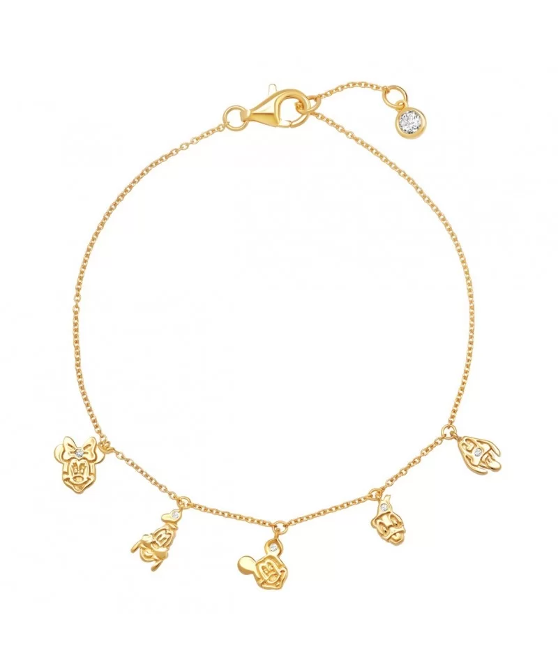 Mickey Mouse and Friends Charm Bracelet by CRISLU $35.00 ADULTS