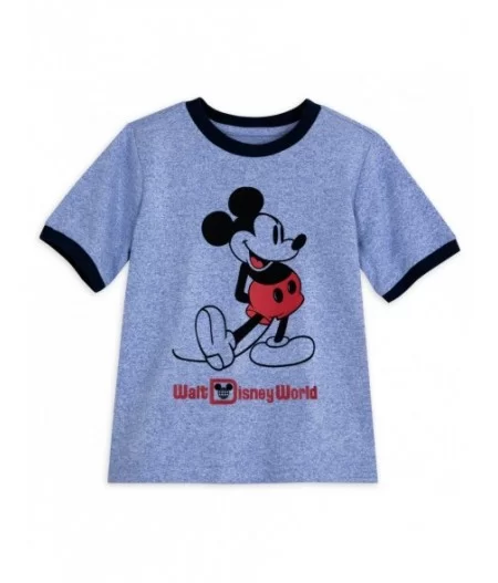 Mickey Mouse Classic Ringer T-Shirt for Kids – Walt Disney World – Blue $6.07 BOYS