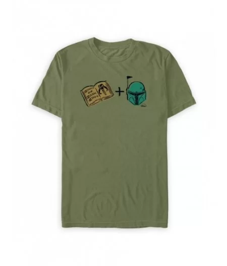 Boba Fett Rebus Puzzle T-Shirt for Adults – Star Wars – Disney+ Day $11.28 MEN